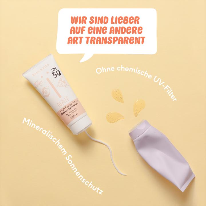 Immagine prodotto Naïf Mineral Sunscreen (Olio abbronzatura, SPF 50, 100 ml, 133 g)