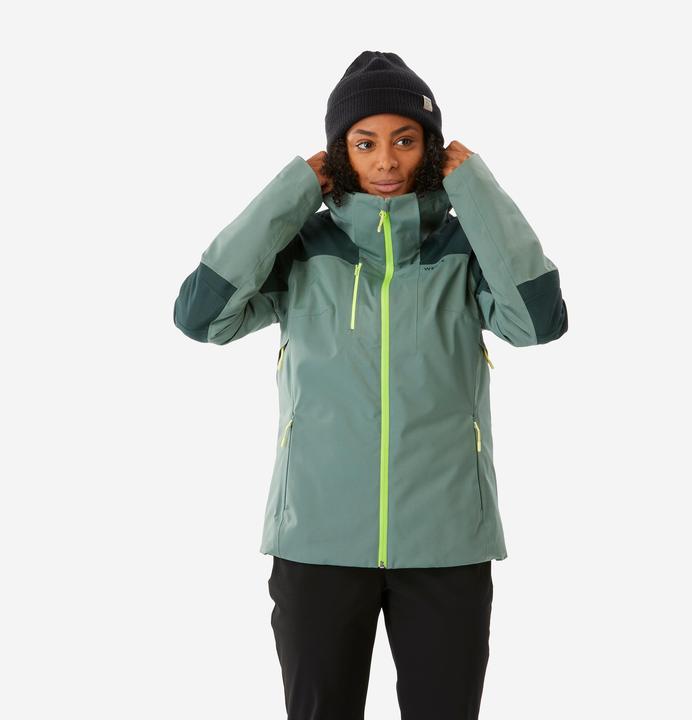 Immagine prodotto Wedze 500 SPORT Women's waterproof and durable ski jacket - green (XS)