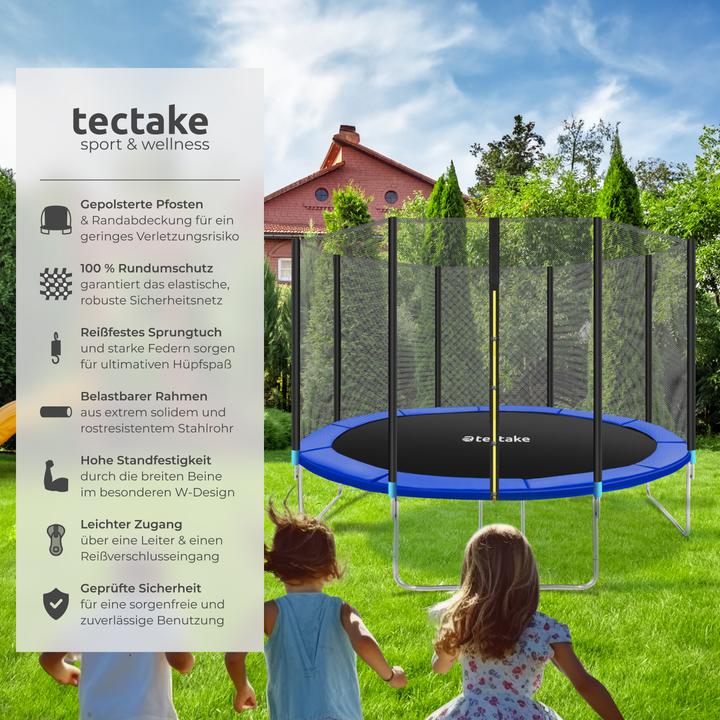 Immagine prodotto tectake Trampolino Garfunky (366 cm)