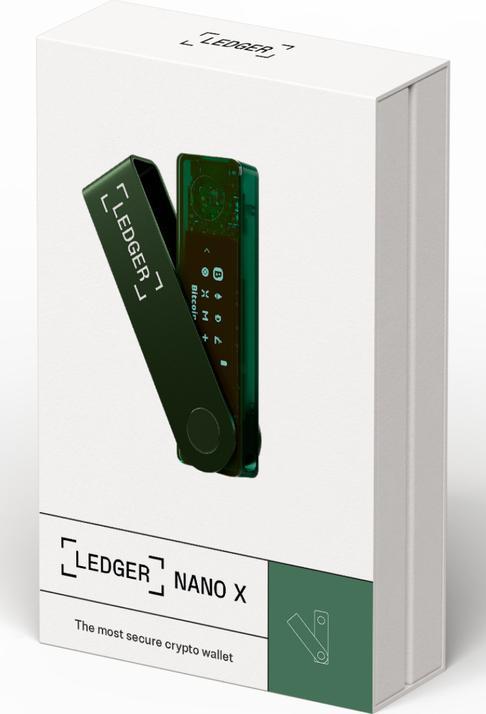 Produktbild Ledger Nano X - Emerald Green (Bitcoin, Ethereum Classic, Litecoin, Dogecoin, Dash, Weitere)