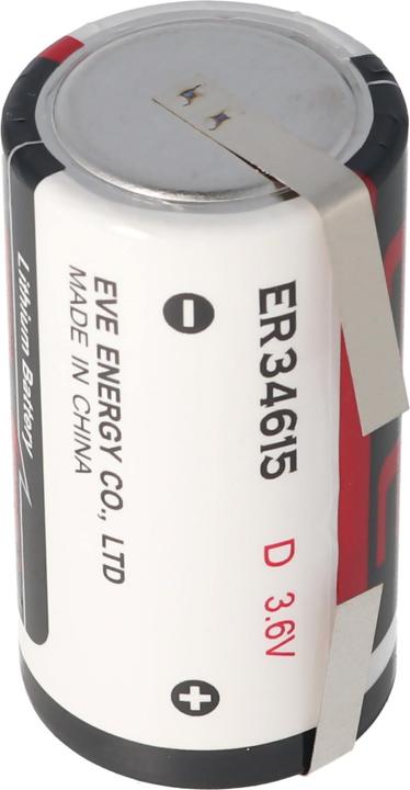 Immagine prodotto Eve Batterie Batterie ER34615 D S, ER34615DSEVE, mit Lötfahnen in U-Form (1 pz., D, 19000 mAh)