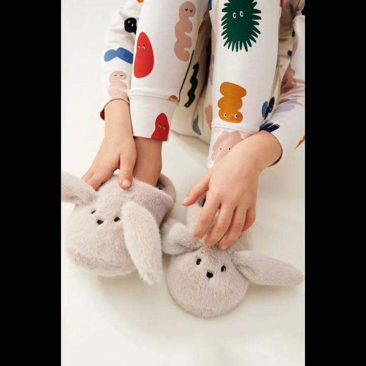 Actual product image Liewood Slippers / Finches Aviaja rabbit Mist (23)