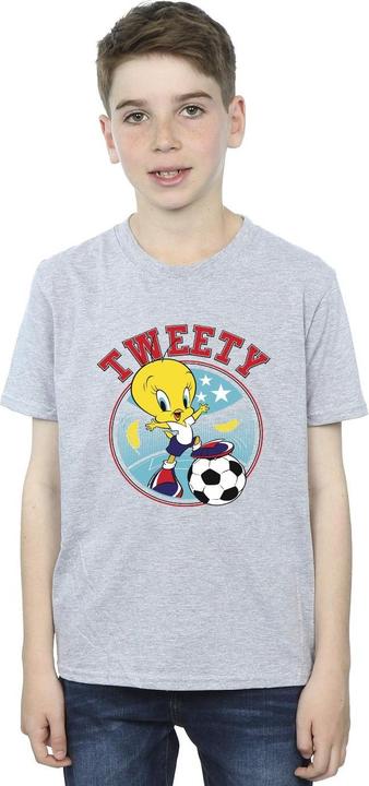Actual product image Looney Tunes Boys Tweety Football Circle T-Shirt (140, 146)