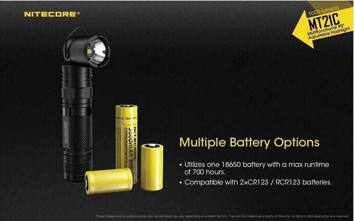 Actual product image Nitecore Mt21c (13.10 cm, 1000 lm)