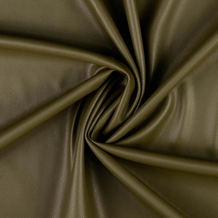 Image du produit Stoffrestposten Cuir pour vêtements - vert olive - quantité minimale de vente : 1 mètre