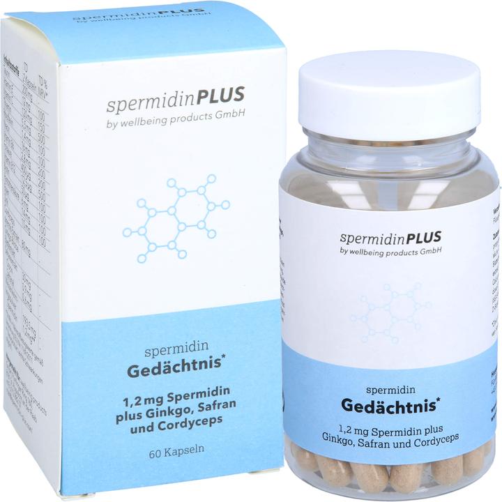 Produktbild SpermidinPlus Spermidin Gedächtnis (60 Stück, Kapseln)