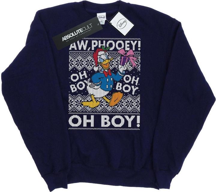 Disney Donald Duck Christmas Fair Isle Sweatshirt (S)