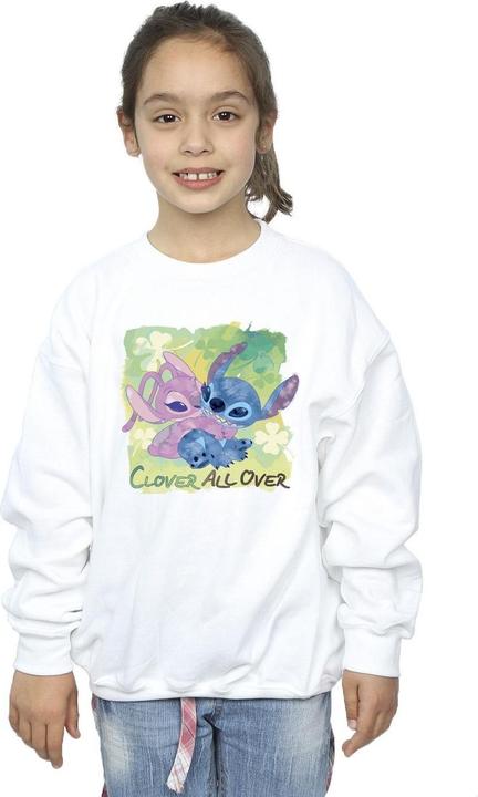 Produktbild Disney Lilo And Stitch St Patrick's Day Clover Sweatshirt Mädchen (152, 158)
