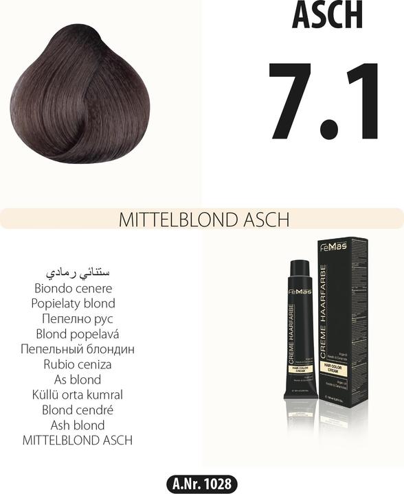 Produktbild FemMas (4.1) Haarfarbe Mittelbraun Asch 100ml