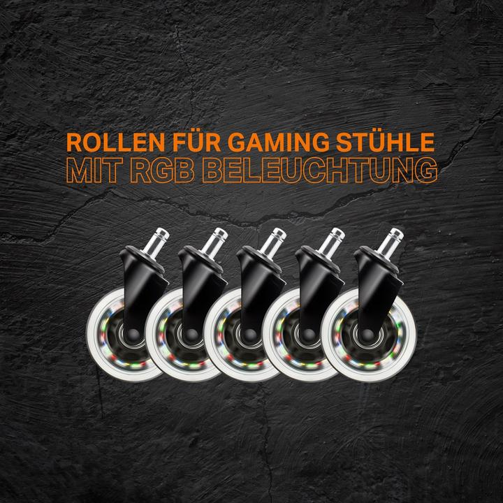 Produktbild Deltaco Gaming Rainbow Casters