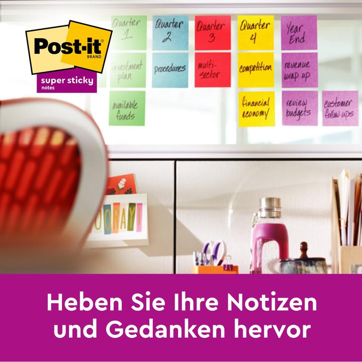 Image du produit Post-it Super Sticky Notes Rio (48 x 48 mm)