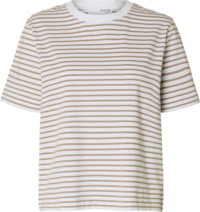 Selected Femme Slfessential Ss Striped Boxy Tee Noos
