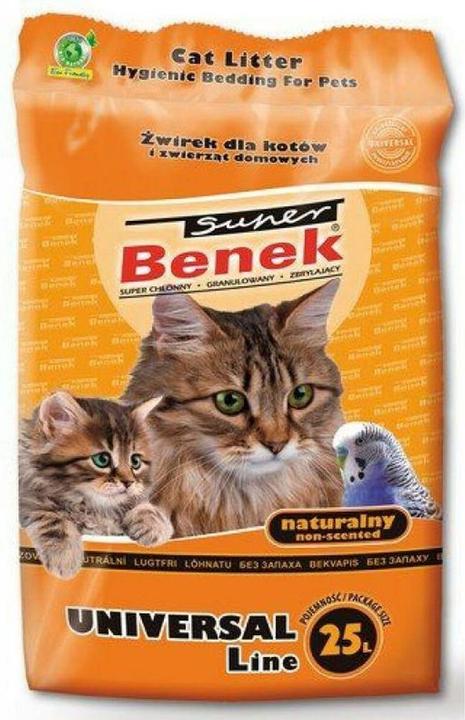 Super Benek Certech Universal Natural - Cat Litter Clumping 25 l (Clumping, 30 kg)