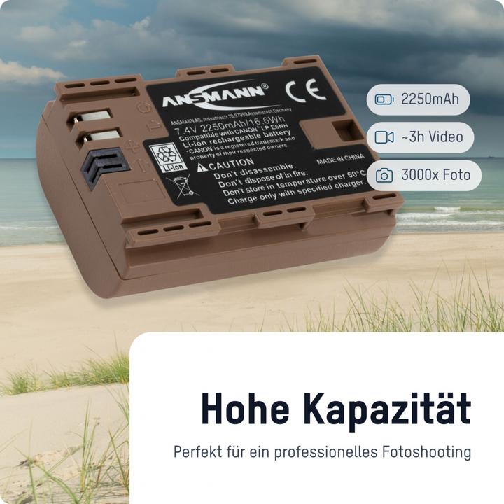 Actual product image Ansmann Rechargeable battery camera A-Can LPE6 NH Canon EOS (Rechargeable battery)