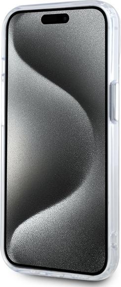 Immagine prodotto Karl Lagerfeld IML Choupette Head Metal Frame MagSafe Case per iPhone 15 Trasparente (Apple iPhone 15)
