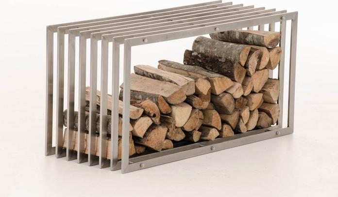 Actual product image CLP Firewood rack Irving 40x50x100, stainless steel (40 x 50 x 100 cm)