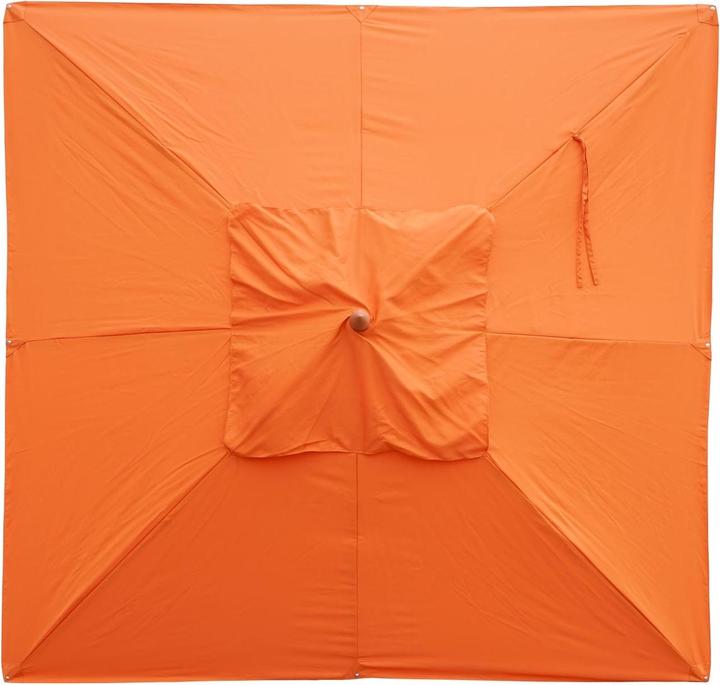 Immagine prodotto Mendler Copertura per ombrellone in legno per gastronomia, copertura di ricambio per ombrellone, quadrata (4 m)
