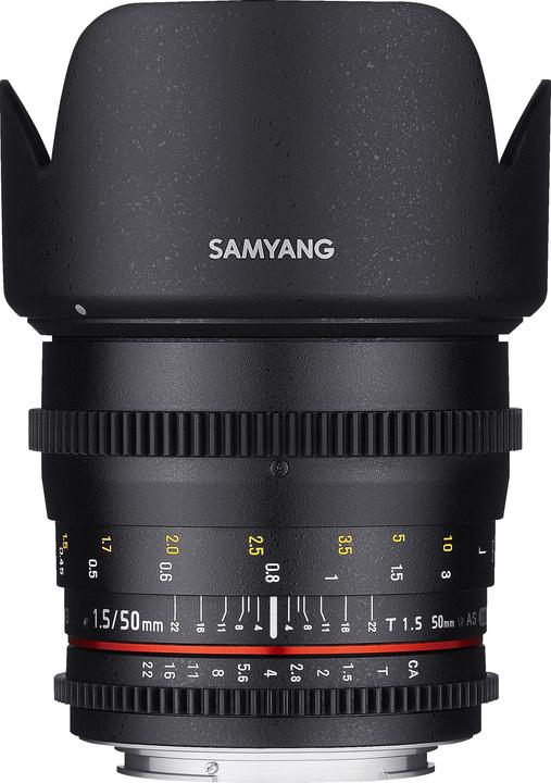 Image du produit Samyang 50mm T1.5 VDSLR Canon M (Canon EF-M, Plein format)