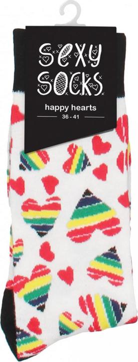 Actual product image Sexy Socks Happy Hearts (36 - 41)