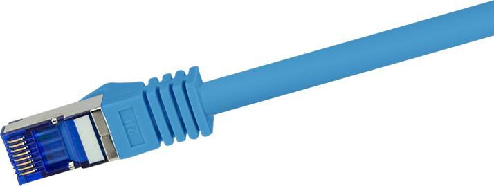 Actual product image LogiLink Patch cable Ultraflex, Cat.6A, S/FTP, 1.0 m, blue (S/FTP, CAT6a, 1 m)