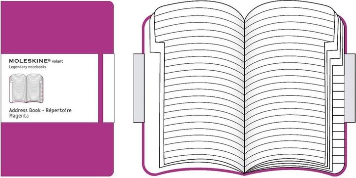 Produktbild Moleskine Volant Address Dark Pink. Large (Harter Einband)