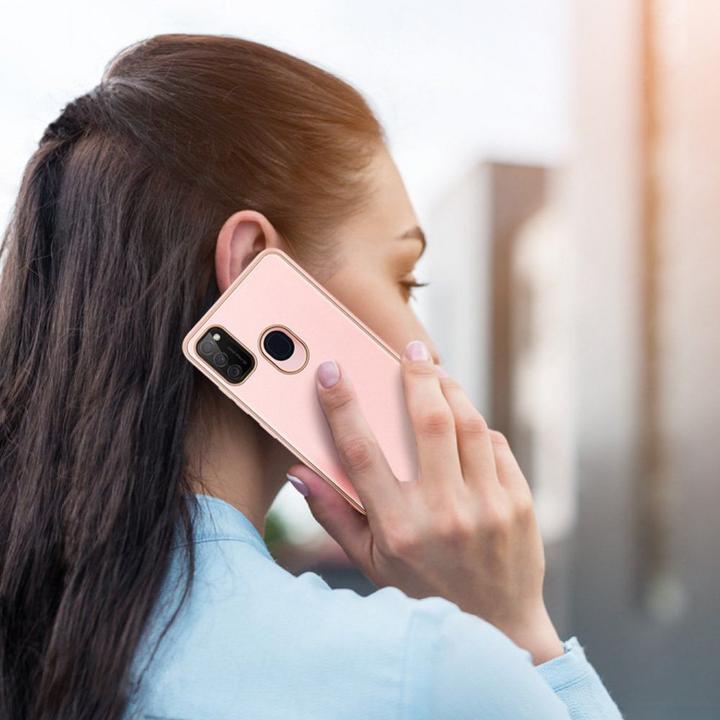 Produktbild Dux Ducis Yolo elegant case made of soft TPU and PU leather for Samsung Galaxy M30s pink (Samsung Galaxy M30s)