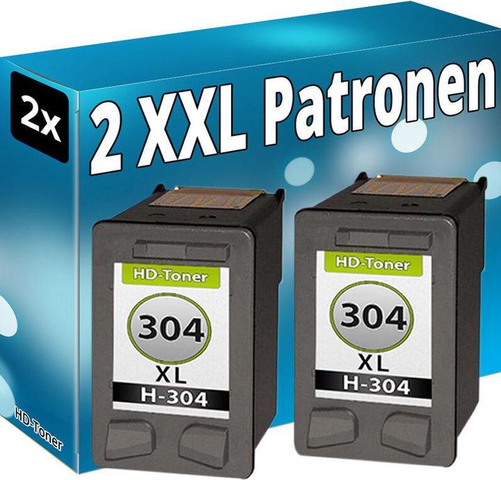 Produktbild Druckfuxx 2x TINTE PATRONEN für HP 304 XL ENVY 5020 5030 5032 5034 Deskjet 3735