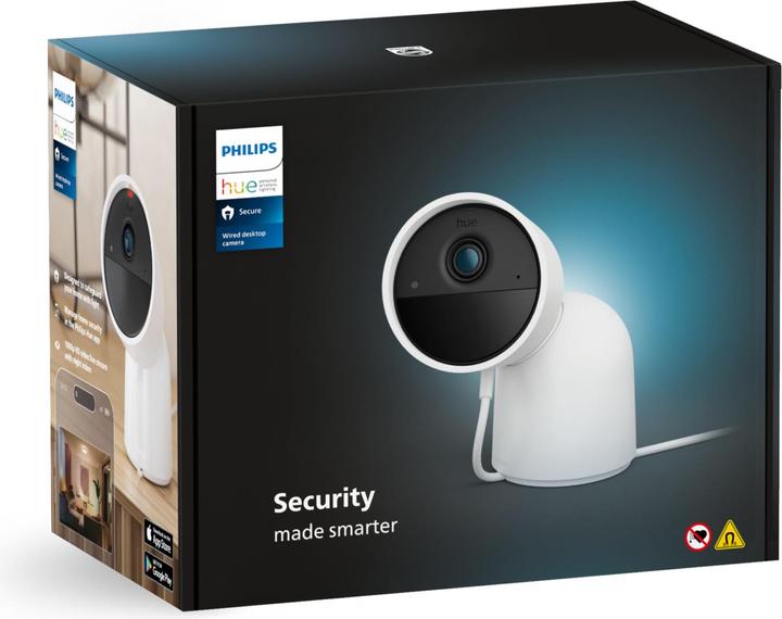 Actual product image Philips Hue Secure Wired Camera with Stand (1920 x 1080 Pixels)
