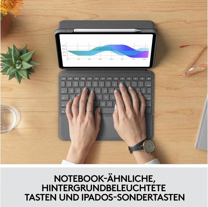 Produktbild Logitech Folio Touch (CH, iPad Pro 11 2018 (1. Gen), iPad Pro 11 2021 (3. Gen), iPad Pro 11 2020 (2. Gen), iPad Pro 11 2022 (4. Gen))