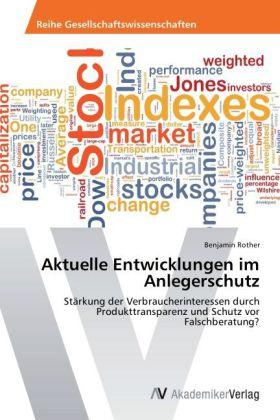 Produktbild Aktuelle Entwicklungen im Anlegerschutz (Deutsch, Benjamin Rother, 2012)