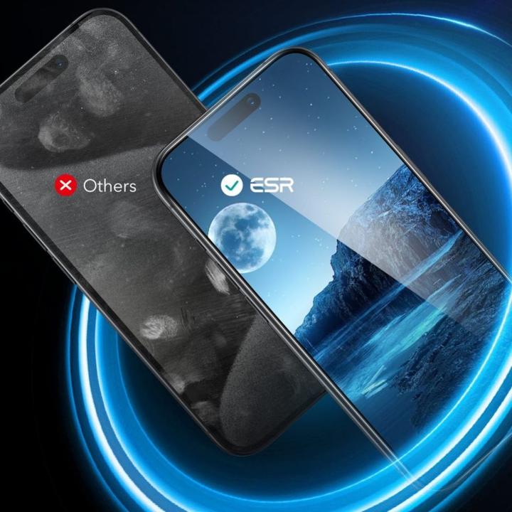 Actual product image ESR Tempered Glass for iPhone 16 Plus (2 pcs.) (2 Piece, Apple iPhone 16 Plus)