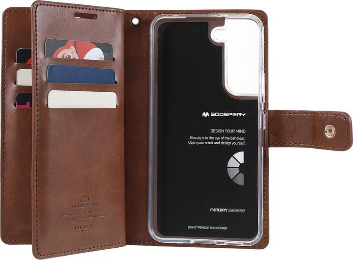 Produktbild Galaxy S22 - Mansoor Wallet Etui Hülle braun