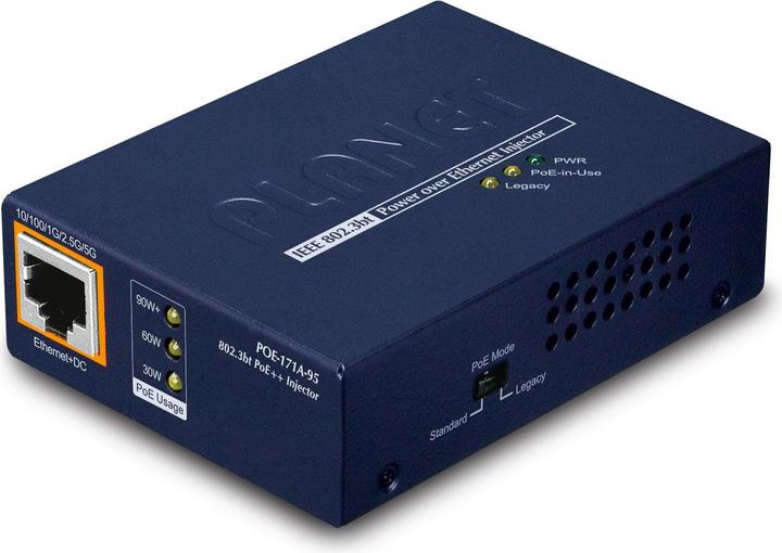 Actual product image Planet POE-171A-95 Network Switch Gigabit Ethernet (10/100/1000) Power over Ethernet (PoE) (2 Ports)