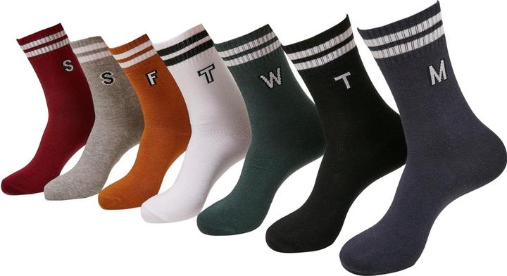 Produktbild Urban Classics College Letter Socks 7-Pack (43 - 46)