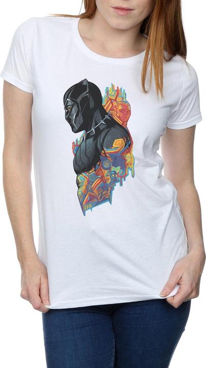 Produktbild Schwarzer Panther Profil TShirt aus Baumwolle (L)