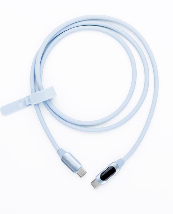 Produktbild MyVolts PDCCCSB - Step Up USB-C to USB-C PD Cable with LCD Power Meter, Mint Green