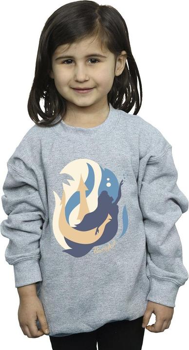 Actual product image Disney Girls The Little Mermaid Colour Silhouettes Sweatshirt (152, 158)
