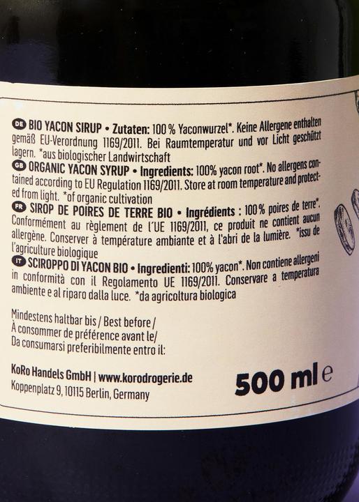 Image du produit KoRo Sirop de yacon bio (500 g)