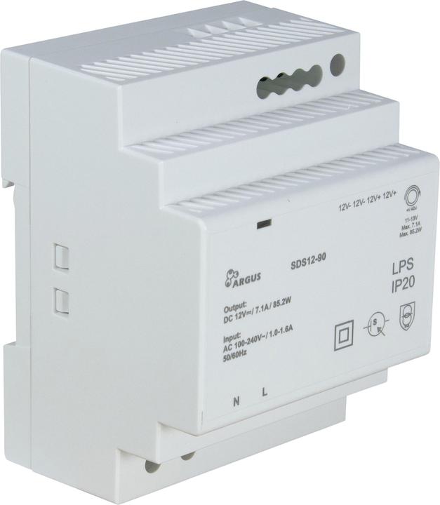 Intertech INTER-TECH SDS 12-90 Hutschienennetzteil 12V Ausgangsspannung 90W Leistung