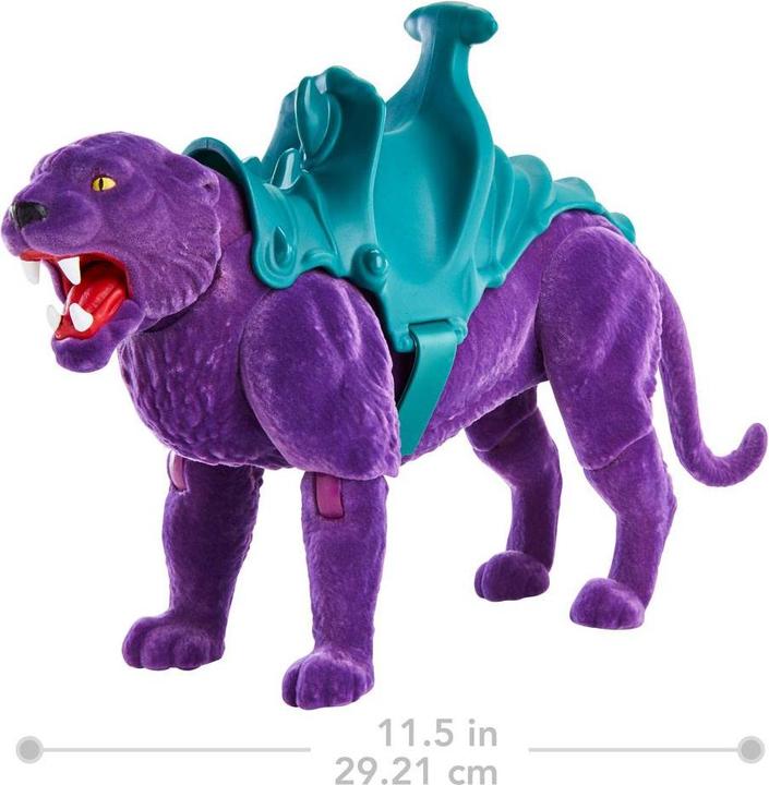 Actual product image Mattel Masters of the Universe Origins Panthor Flocked Collectors Edition Exclusive