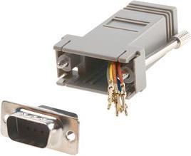 Image du produit Rs Pro Adaptateur Sub-D, mâle 9 pôles vers femelle RJ45