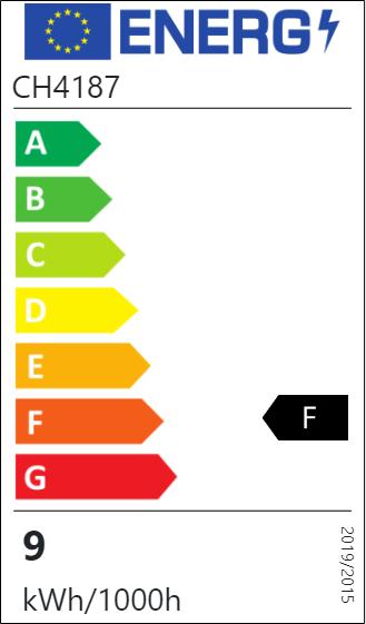 Energie-Label Nedis SmartLife Vollfärbige LED-Lampe | Zigbee 3.0 | E27 | 806 lm | 9 W | RGB / Warm bis kühlen weiss (E27, 60 W, 806 lm, 1 x, F)