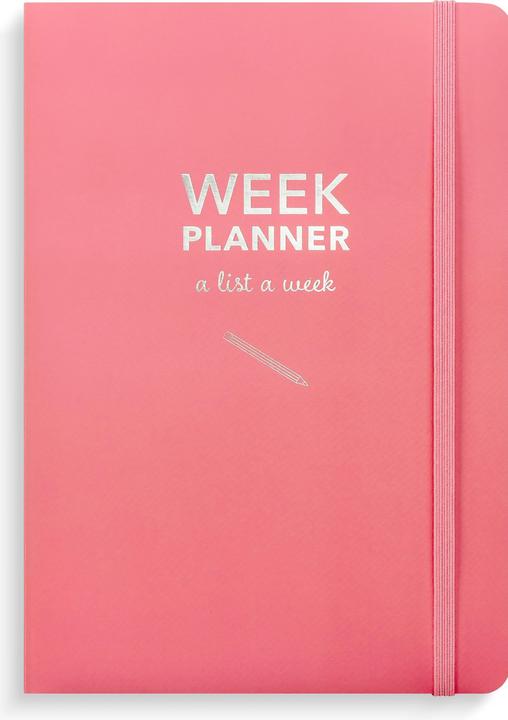 Produktbild Burde Week Planner undated pink (Harter Einband, Englisch)