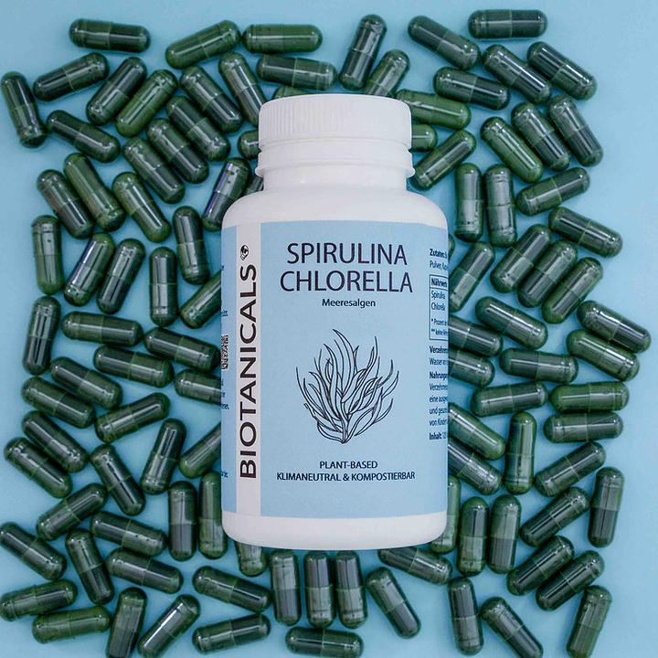 Image du produit Biotanicals Spiruline + Chlorella 120 gélules (120 pièce(s), Capsules, 60 g)