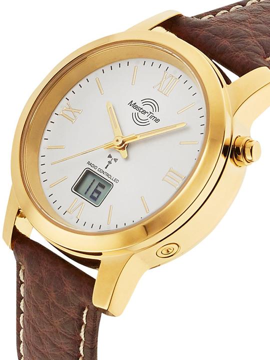 Immagine prodotto Master Time MTLA-10299-13L Funk Serie Basic Donna 34mm 3ATM (Orologio radiocontrollato, Orologio da polso analogico, Orologio digitale, 34 mm)