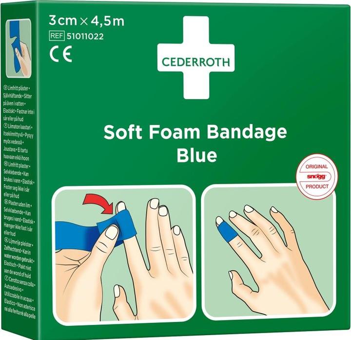 Immagine prodotto Cederroth Benda in schiuma morbida blu (1 x)