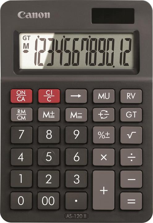 Produktbild Canon Tischrechner AS-120 II (Solarzellen, Batterien)