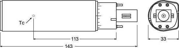 Immagine prodotto Radium Lampada compatta a LED (G24q-2, 7 W, 770 lm, 1 x, E)