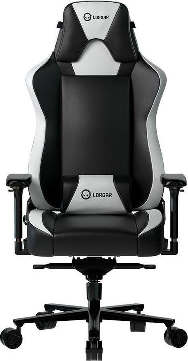 Actual product image Lorgar gaming chair, 1.8 mm thick robot welding metal frame, 5 Star aluminium base, Carbonized class-