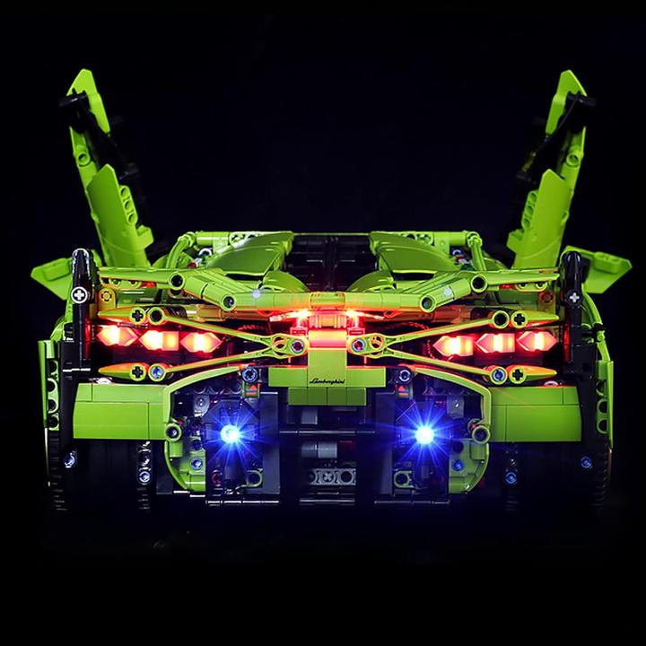 Image du produit BrickBling Kit d'éclairage à LED pour LEGO Lamborghini Sián FKP 37 (42115), télécommande incluse